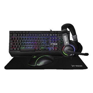Foto 1 | Foto 1 | Kit Gamer 4 En 1 Xtreme Pc Gaming Battle Force Teclado Mouse Audifonos Mousepad Membrana Español Rgb Usb Negro