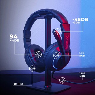 Foto 4 | Foto 4 | Kit Gamer 4 En 1 Xtreme Pc Gaming Battle Force Teclado Mouse Audifonos Mousepad Membrana Español Rgb Usb Negro