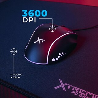 Foto 5 | Foto 5 | Kit Gamer 4 En 1 Xtreme Pc Gaming Battle Force Teclado Mouse Audifonos Mousepad Membrana Español Rgb Usb Negro