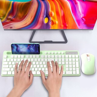Foto 7 | Foto 7 | Combo De Teclado Y Ratón Inalámbricos Marvo 2.4g Green - Venta Internacional.