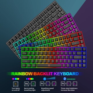 Foto 5 | Foto 5 | Combo De Teclado Y Ratón Inalámbricos Para Juegos Snpurdiri 60% - Venta Internacional.