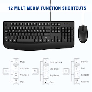 Foto 4 | Foto 4 | Combo De Teclado Y Ratón Edjo Ergonómico De Tamaño Completo Paquete De 2 - Venta Internacional.