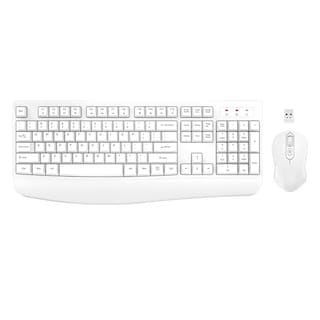 Foto 1 | Foto 1 | Combo De Teclado Y Ratón Inalámbricos Edjo De Tamaño Completo Blanco - Venta Internacional.