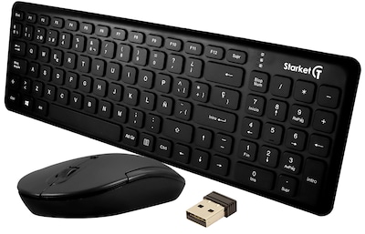Foto 1 | Foto 1 | Kit de Teclado y Mouse Inalámbrico Starket Sk-001 color Negro