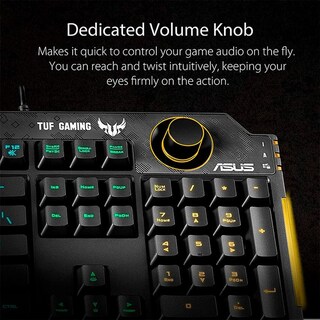Foto 6 | Foto 6 | Teclado Gamer Asus Ra04 Tuf Gaming K1 Us Rgb USB Reposamuñecas