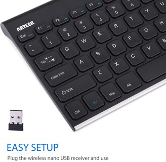 Foto 6 | Foto 6 | Venta Internacional - Teclado Inalámbrico Arteck Acero Inoxidable Ultradelgado