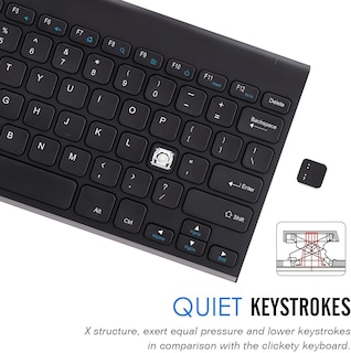 Foto 8 | Foto 8 | Venta Internacional - Teclado Inalámbrico Arteck Acero Inoxidable Ultradelgado