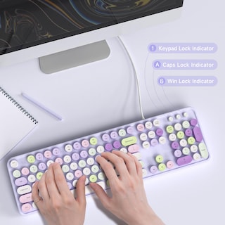Foto 4 | Foto 4 | Teclado con Cable Mofii Máquina de Escribir Retro de Tamaño Completo - Venta Internacional