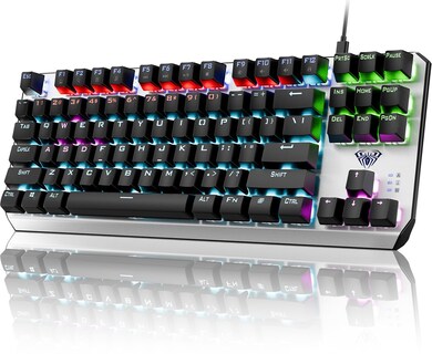 Foto 1 | Foto 1 | Teclado Aula Tkl Mechanical Gaming Rgb Retroiluminado 87 Teclas - Venta Internacional.