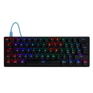 Foto 1 | Foto 1 | Teclado Gamer Game Factor Kbg560 Rgb, Teclado Mecánico, Switch Blue, Alámbrico, Negro (español)