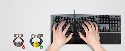 Foto 2 | Foto 2 | Teclado Perixx Periboard-535br Cableado Ergonómico Mecánico - Venta Internacional