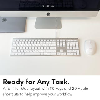 Foto 4 | Foto 4 | Teclado Macally Ultradelgado Usb Con Cable De Tamaño Completo Para Imac - Venta Internacional.