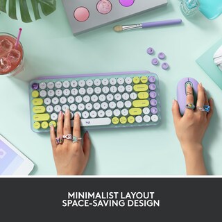 Foto 6 | Foto 6 | Teclado Logitech Pop Keys Mecánico Inalámbrico Emoji Mint - Venta Internacional.