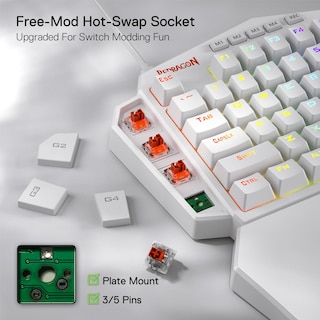 Foto 4 | Foto 4 | Teclado Gaming Redragon K585 Diti Rgb Mechanical 42 Teclas - Venta Internacional.