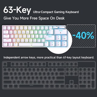 Foto 2 | Foto 2 | Teclado Mecánico Inalámbrico Para Juegos Dierya Dk63 60% - Venta Internacional.