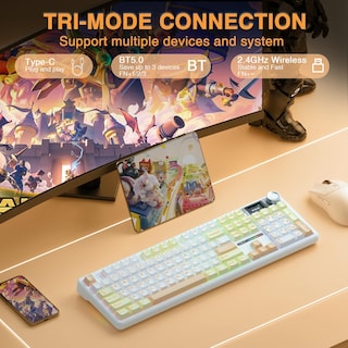 Foto 4 | Foto 4 | Teclado Mecánico Inalámbrico Aula F108 Pro Con Batería De 8000 Mah - Venta Internacional.