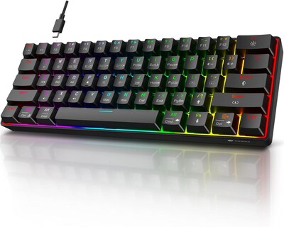 Foto 1 | Foto 1 | Teclado Para Juegos Koorui 60% Cableado Ultracompacto De 61 Teclas Rgb - Venta Internacional.