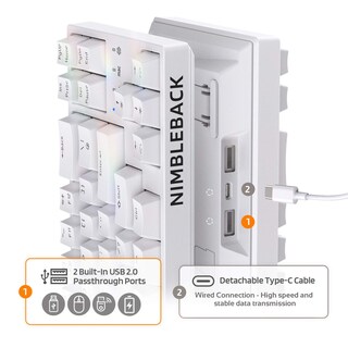 Foto 4 | Foto 4 | Teclado Ltc Nb681 Nimbleback Con Cable, 65% Rgb, Intercambiable En Caliente - Venta Internacional.