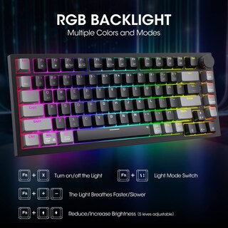 Foto 4 | Foto 4 | Teclado Inalámbrico Rgb Para Juegos Koorui 75% Con Batería De 4000 Mah - Venta Internacional.