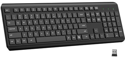 Foto 1 | Foto 1 | Teclado Inalámbrico Edjo De Tamaño Completo Usb Inalámbrico Silent 2.4g - Venta Internacional.