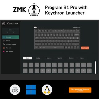 Foto 6 | Foto 6 | Teclado Keychron B1 Pro Ultradelgado Zmk/launcher Inalámbrico - Venta Internacional.