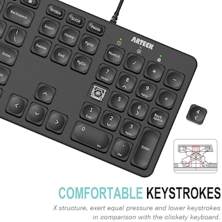 Foto 3 | Foto 3 | Teclado Arteck Con Cable Usb Retroiluminado De Tamaño Completo Para Pc/portátil - Venta Internacional.