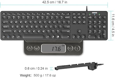 Foto 4 | Foto 4 | Teclado Arteck Con Cable Usb Retroiluminado De Tamaño Completo Para Pc/portátil - Venta Internacional.