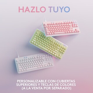 Foto 7 | Foto 7 | Teclado Gaming Mecánico Logitech G713 color Blanco USB C + Reposamanos