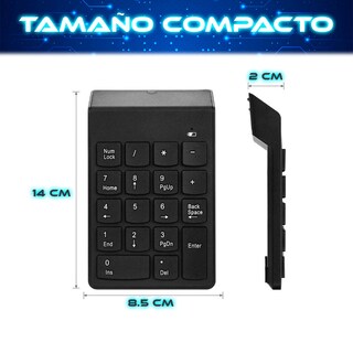 Foto 5 | Foto 5 | Teclado Numerico Mini Teclado Numerico Inalambrico