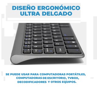 Foto 3 | Foto 3 | Mini Teclado Inalámbrico Prodotty Portátil con Mouse Pad - Pad Numérico