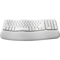Teclado Logitech Wave Keys, Inalámbrico, Bluetooth, Blanco (español)