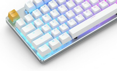 Foto 2 | Foto 3 | Glorious Teclado Mecanico Alámbrico Rgb Tkl Gmmk 85% Prebuilt Blanco De Aluminio (reacondicionado)