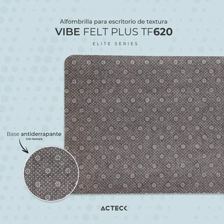 Foto 4 | Foto 4 | Mouse Pad Acteck Ac-934497 color Gris Oscuro Vibe Felt Plus Tf620 Antideslizante