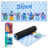 Alfombrilla De Escritorio Disney Stitch, Tamaño Grande, 80 X 36 Cm, Color Azul - Venta Internacional.