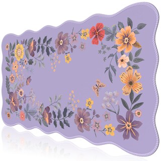 Foto 1 | Foto 1 | Alfombrilla Icasso Para Escritorio Con Alfombrilla De Ratón, 90 X 40 Cm, Color Morado - Venta Internacional.