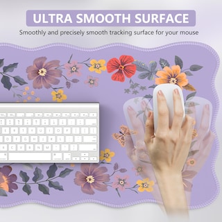 Foto 3 | Foto 3 | Alfombrilla Icasso Para Escritorio Con Alfombrilla De Ratón, 90 X 40 Cm, Color Morado - Venta Internacional.