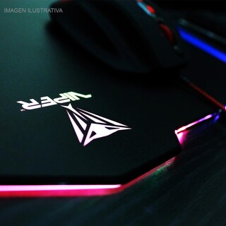 Foto 4 | Foto 4 | Mouse Pad Patriot Viper Rgb Diseño Liso 24x35 Negro Pv160uxk