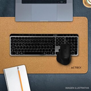 Foto 4 | Foto 4 | Mouse Pad Acteck Vibe Leather Tp676lc Doble Vista Diseño Liso Negro/cafe Ac-940986