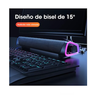Foto 4 | Foto 4 | Bocina Belug con Bluetooth 5.0 Para PC Laptop Gamer Led Color Negro Morado