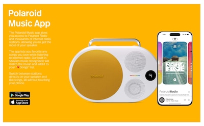 Foto 5 | Foto 5 | Altavoz Bluetooth Polaroid P4 Reproductor De Música Amarillo - Venta Internacional.