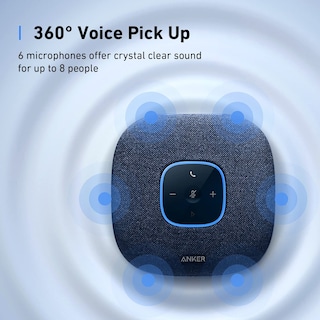 Foto 2 | Foto 2 | Altavoz Bluetooth Anker Powerconf S3 Blue 6 Micrófono - Venta Internacional.