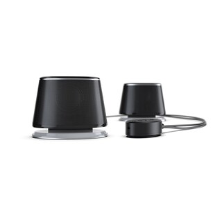 Foto 4 | Foto 4 | Altavoces Para Ordenador Amazon Basics Bluetooth Usb Negros Grandes - Venta Internacional.
