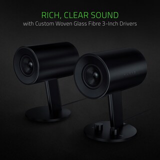 Foto 3 | Foto 3 | Altavoces Para Juegos De Pc Razer Nommo Custom Tejido De Fibra De Vidrio - Venta Internacional