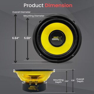Foto 3 | Foto 3 | Altavoz Pyle Plg64 De 6,5 Pulgadas Y 300 W De Potencia Máxima Para Estéreo De Coche - Venta Internacional.