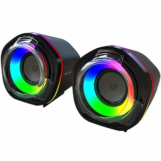 Foto 2 | Foto 2 | Bocinas Gamer Balam Rush Glimm Penta Bg545 Inalambrica Rgb Sonido Estereo 2.0 Usb + Bt 5.0 Negro Br-