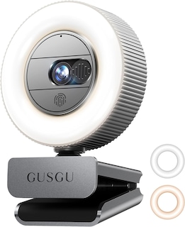 Foto 1 | Foto 1 | Cámara Web Gusgu G910 2.5k Quad Hd Para Pc Con Micrófono, Luz Y Cubierta - Venta Internacional.
