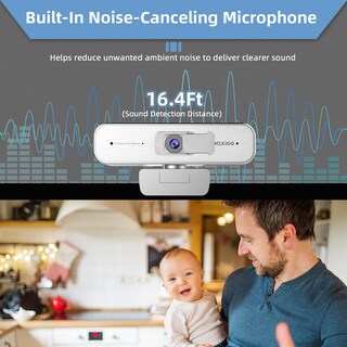 Foto 7 | Foto 7 | Cámara Web Nexigo N940p 2k Con Zoom 1080p @60fps 3x Plateada - Venta Internacional.