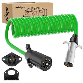 Foto 1 | Foto 1 | Adaptador Para Remolque Nilight De 7 A 6 Pines, Cable Enrollado De 8 Pies - Venta Internacional.