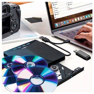 Foto 7 | Foto 7 | Lector Y Grabador De Cd Dvd Mas Hub 7 Puertos Todo En Uno