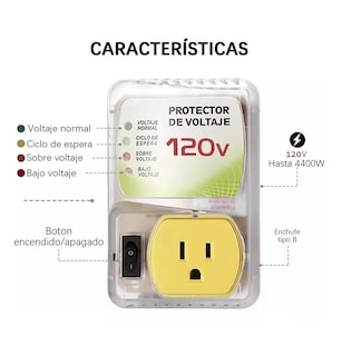 Foto 4 | Foto 4 | Protector De Voltaje Jm2480 120v 2400w Supresor Electrodomesticos Color Blanco